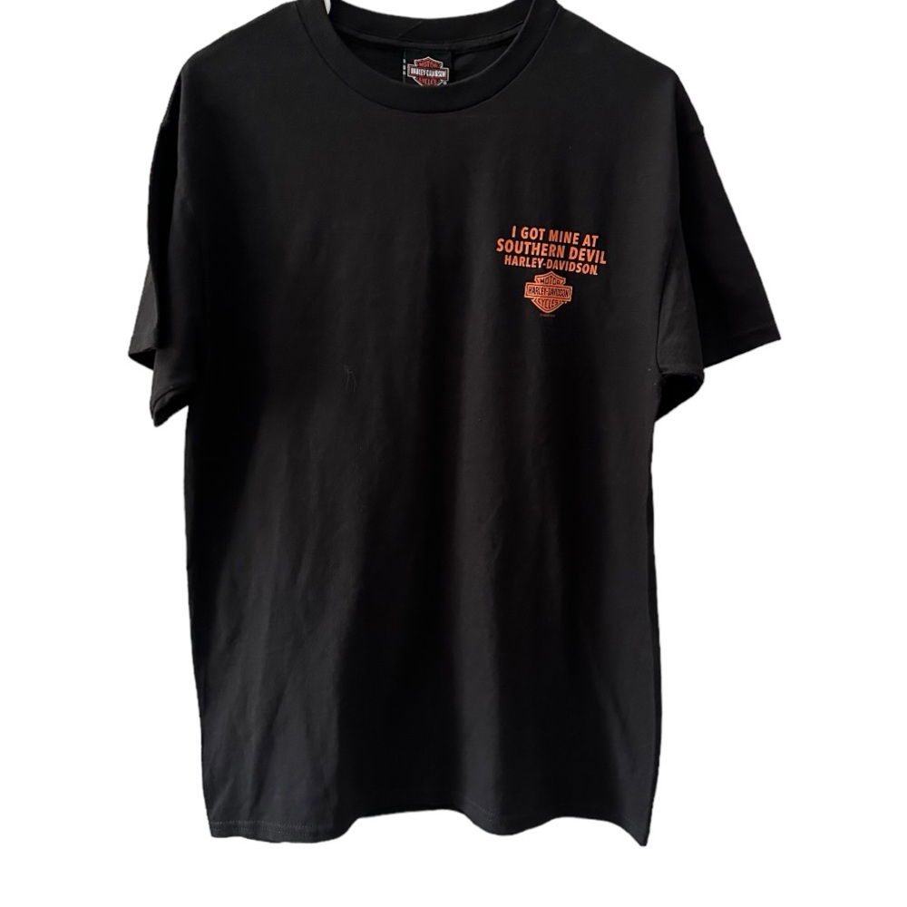 Harley-Davidson Short Sleeve Tee  Black with I Got Mine At Southern Devil